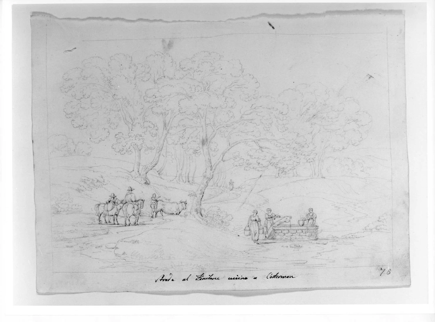 Pietro Ronzoni - paesaggio rurale, Museo Civico di Castelvecchio, Verona 1